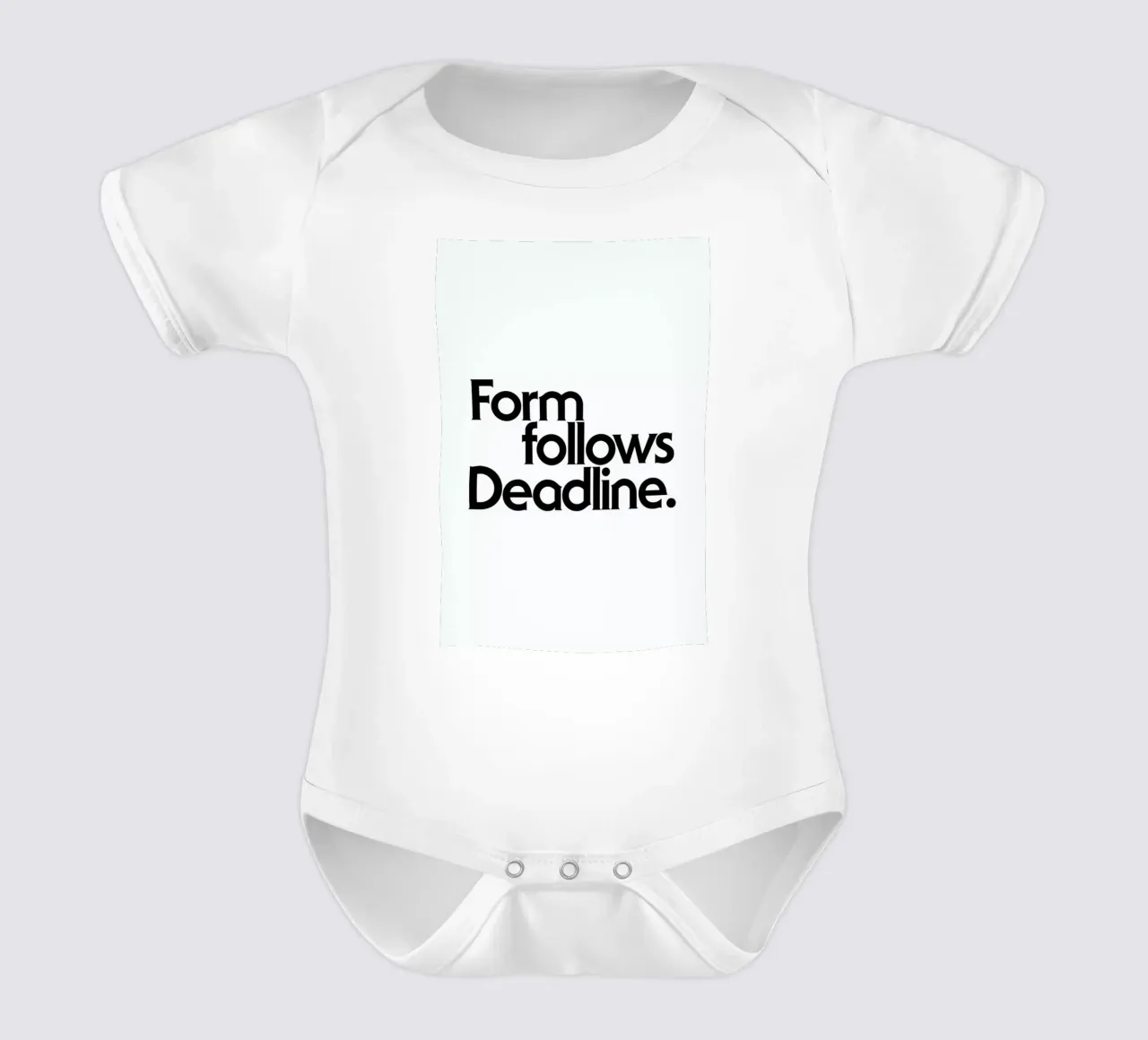 Deadline White body neonato maniche corte da Designliga Products GmbH & Co. KG