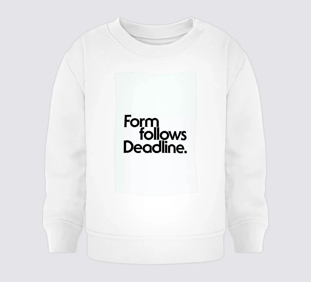 Deadline White felpa neonato da Designliga Products GmbH & Co. KG