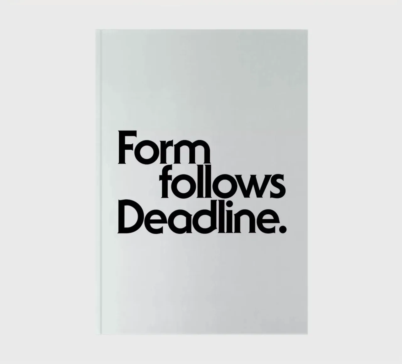 Deadline White notebook by Designliga Products GmbH & Co. KG