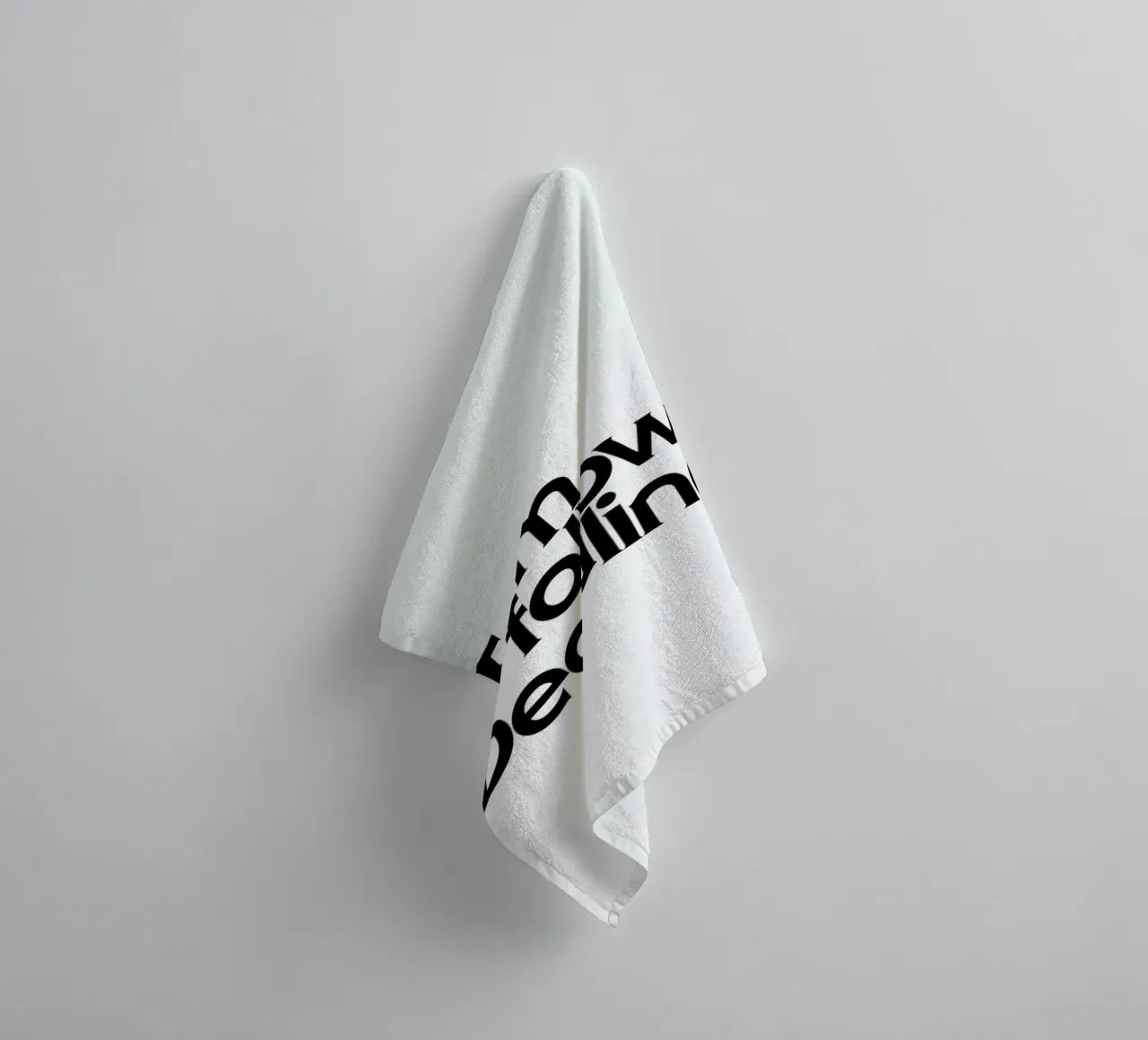 Deadline White asciugamano da bagno da Designliga Products GmbH & Co. KG