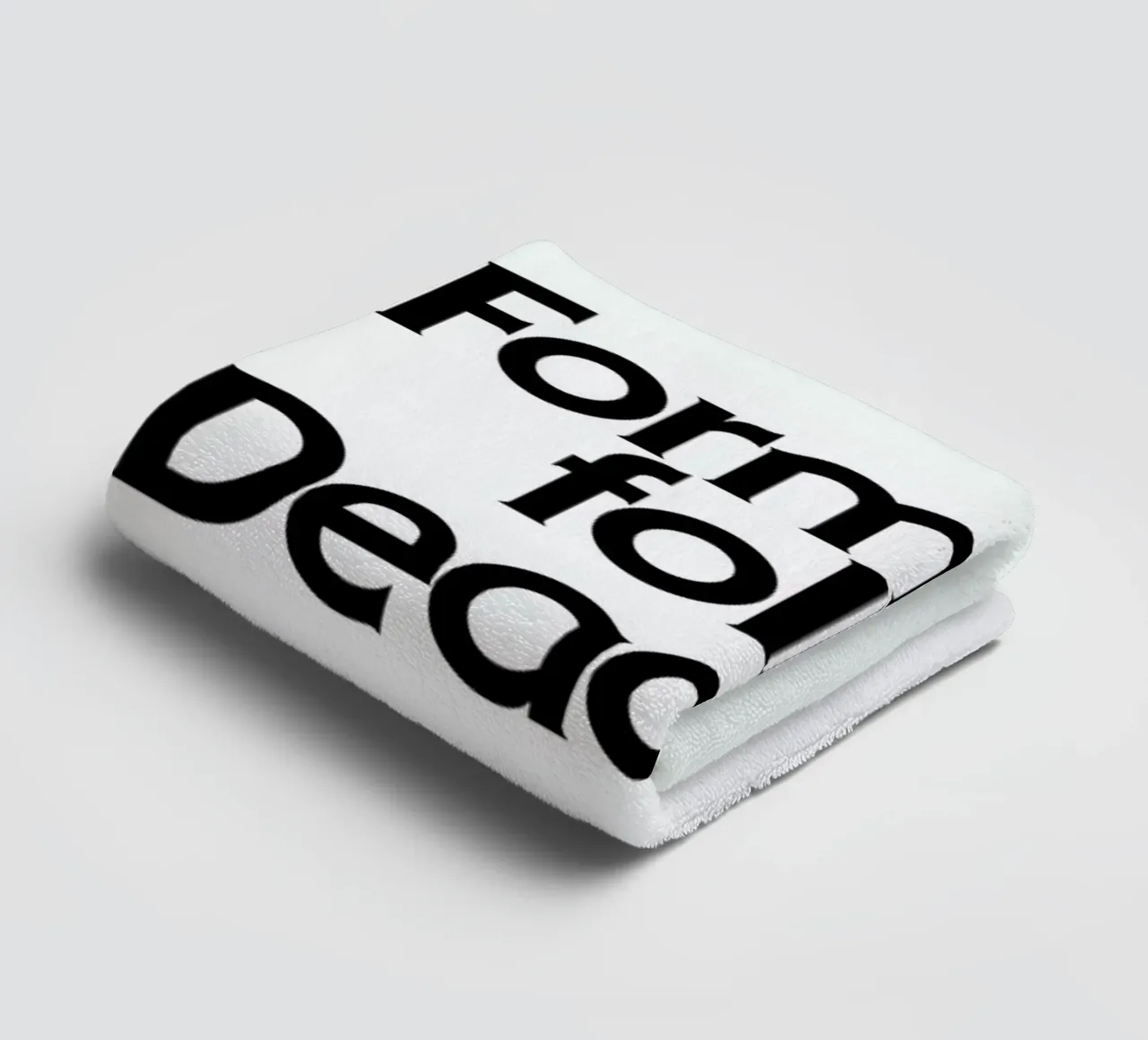Deadline White asciugamano da bagno da Designliga Products GmbH & Co. KG
