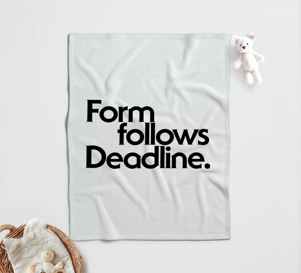 Deadline White coperta in pile da Designliga Products GmbH & Co. KG