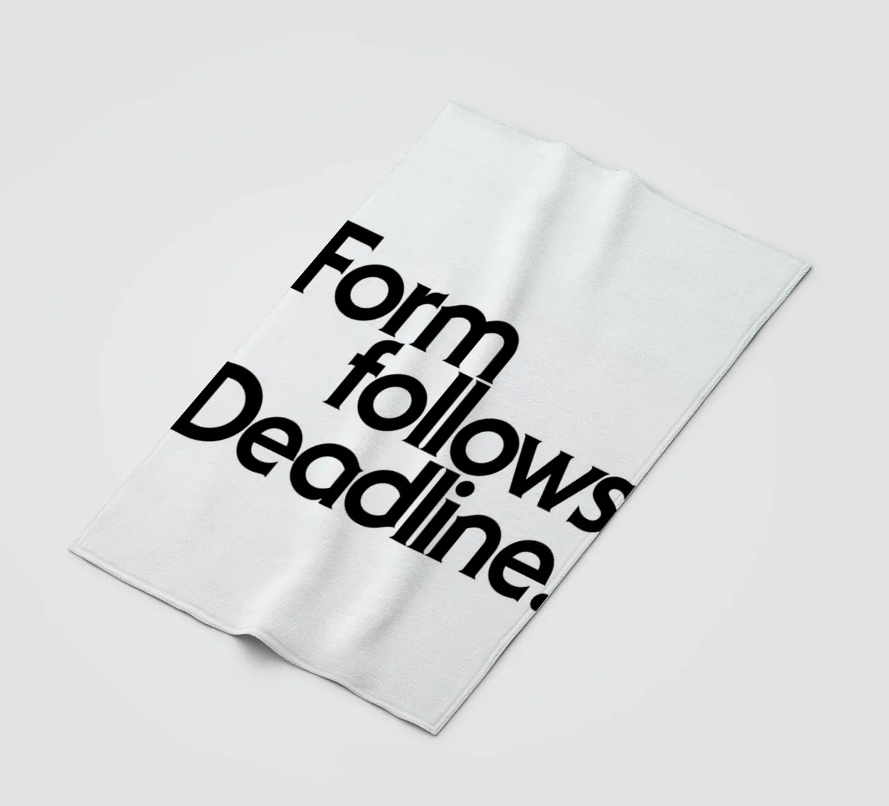 Deadline White coperta in pile da Designliga Products GmbH & Co. KG