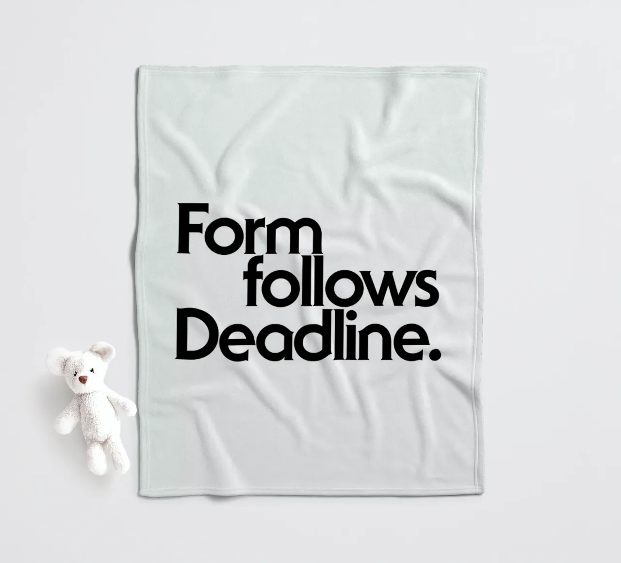 Deadline White coperta in pile da Designliga Products GmbH & Co. KG