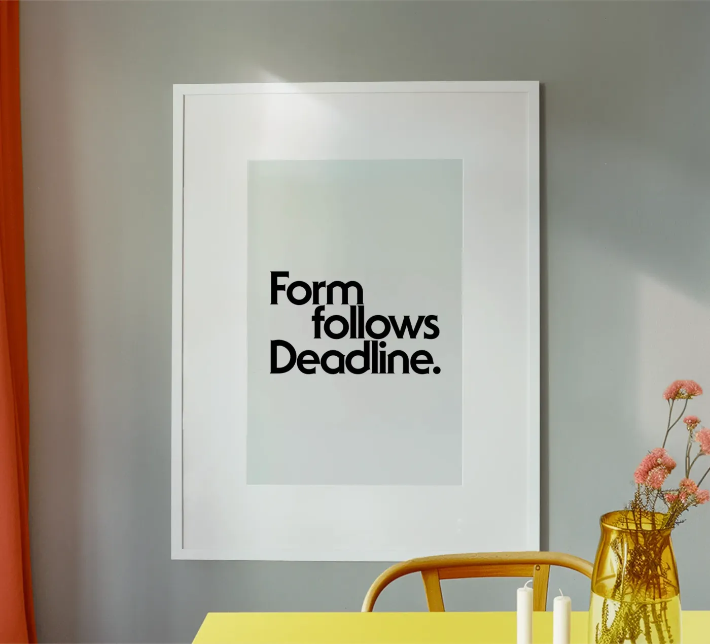 Deadline White poster da Designliga Products GmbH & Co. KG