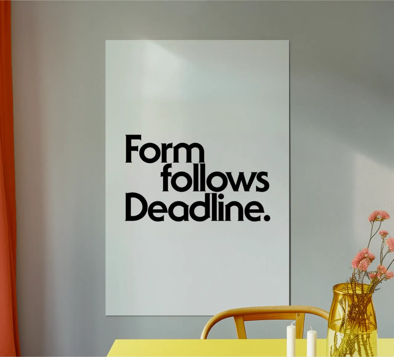 Deadline White poster da Designliga Products GmbH & Co. KG
