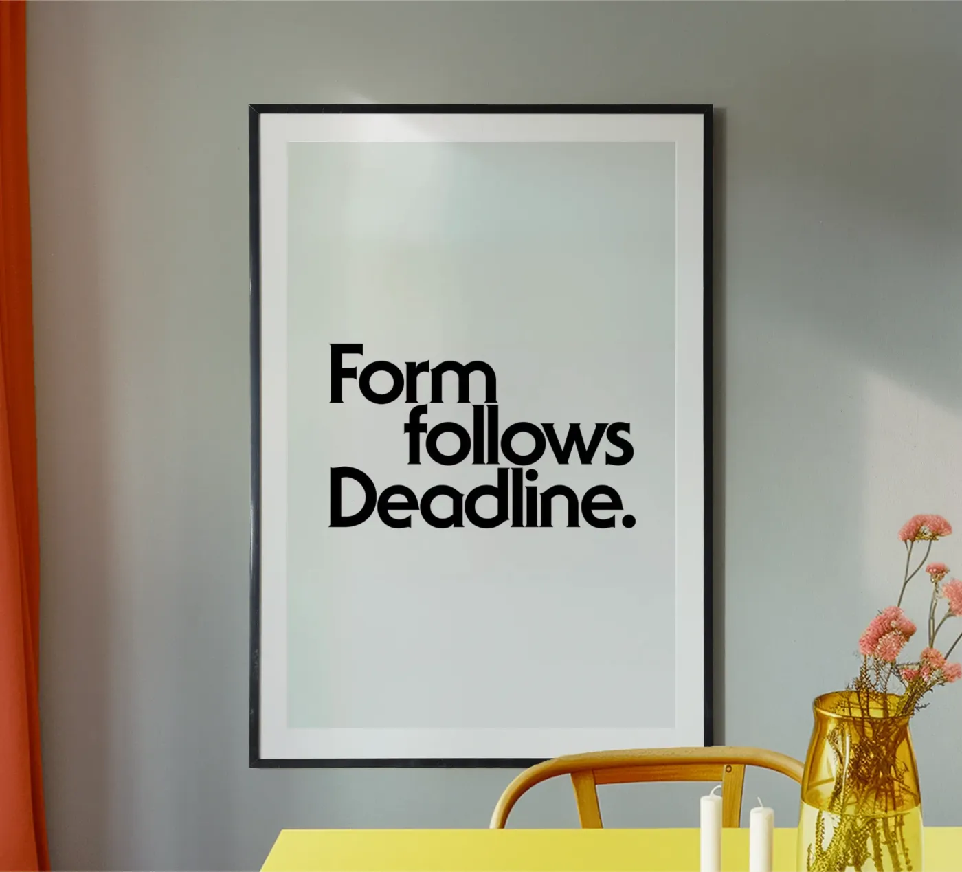 Deadline White poster da Designliga Products GmbH & Co. KG