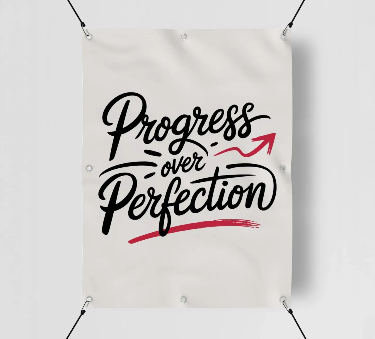 Il progresso al posto della perfezione telo in pvc da logic