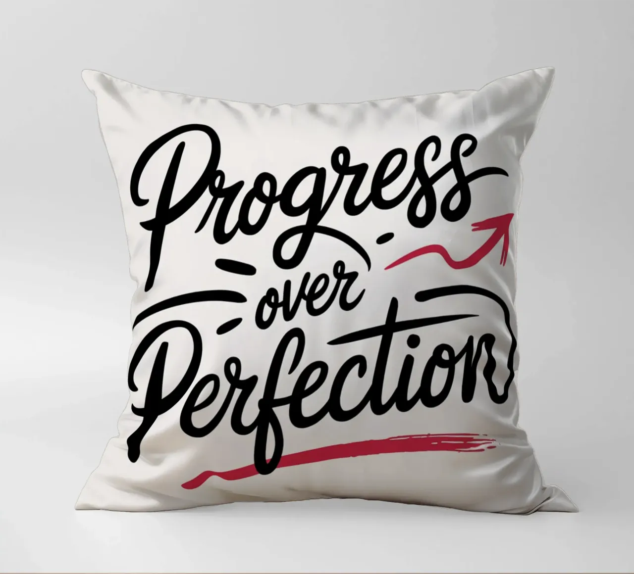 Il progresso al posto della perfezione cuscino da logic