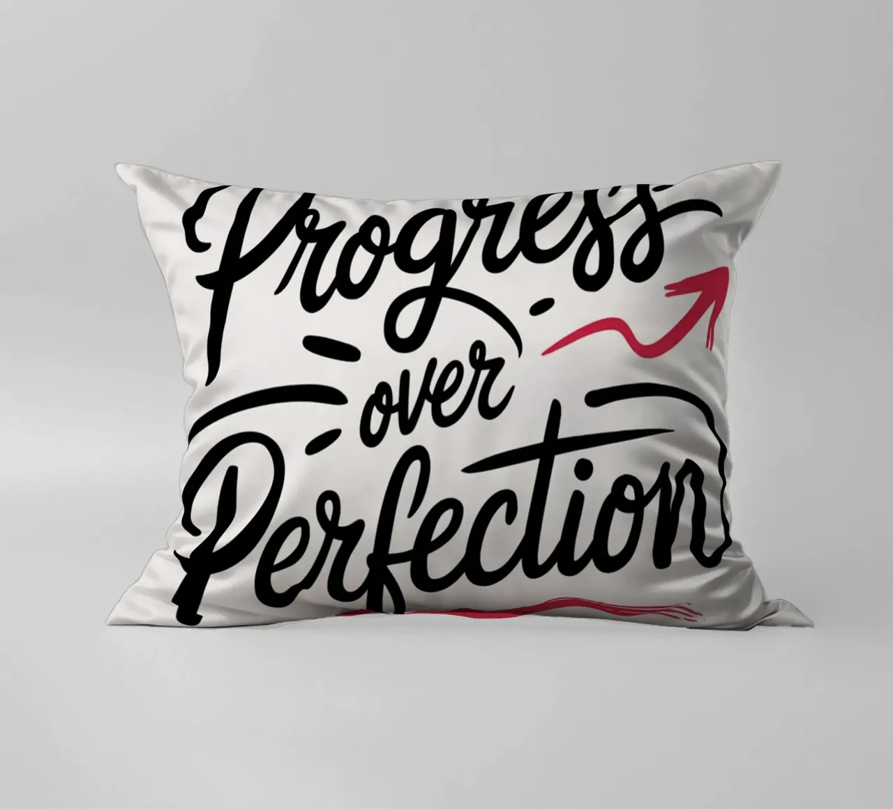 Il progresso al posto della perfezione cuscino da logic