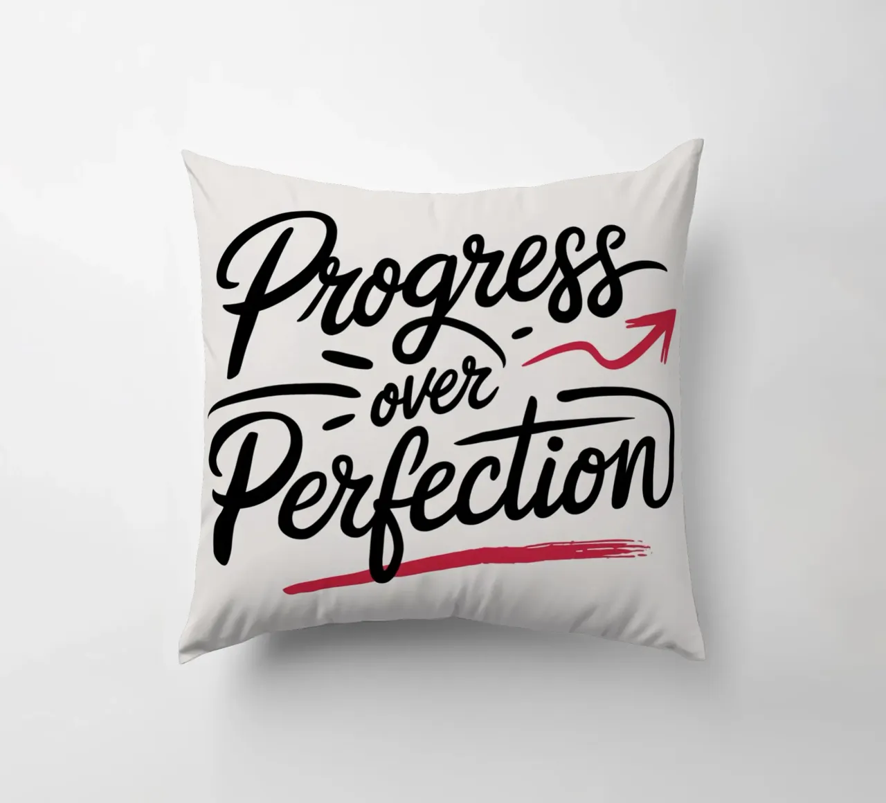 Il progresso al posto della perfezione cuscino da logic