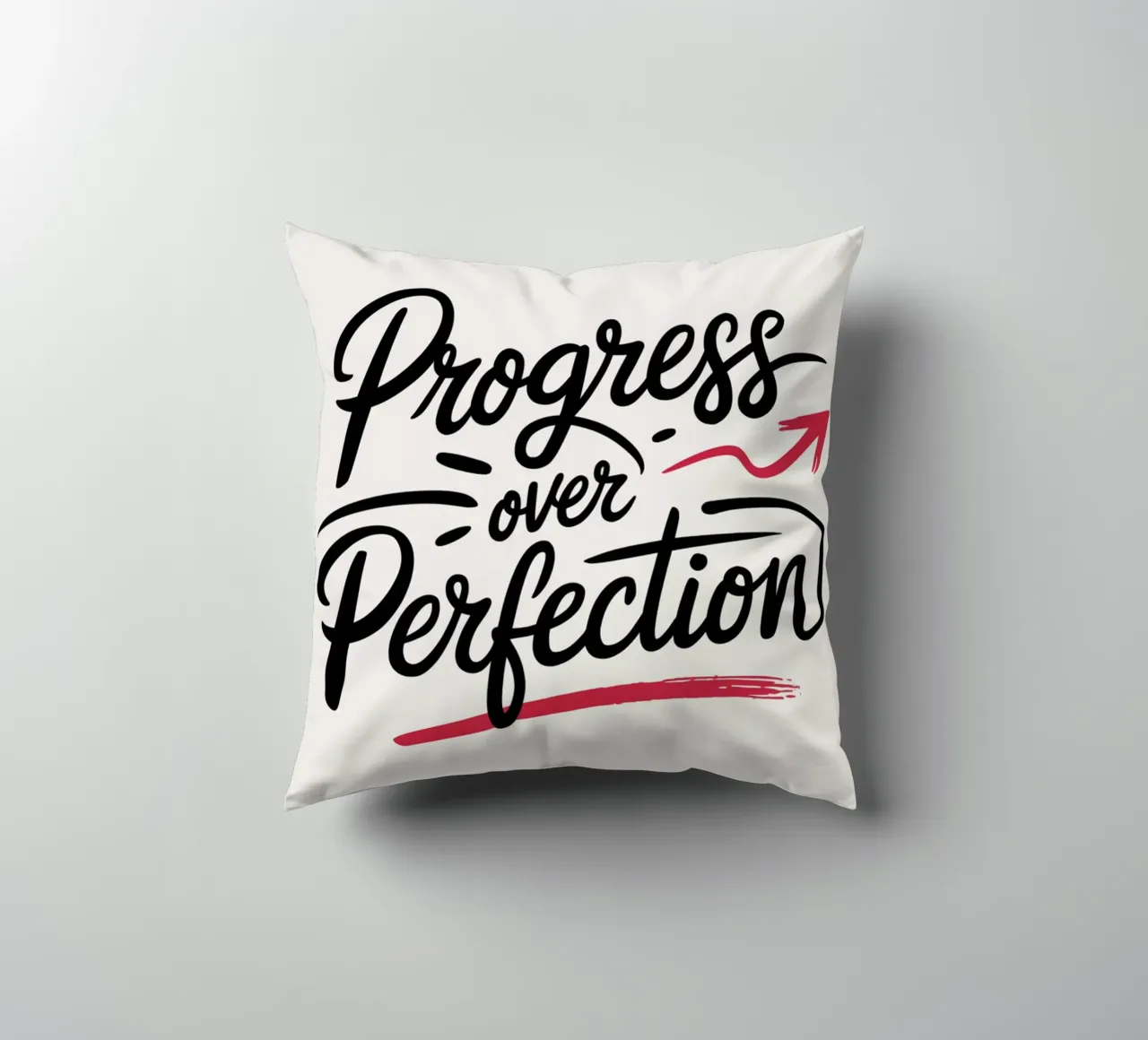 Il progresso al posto della perfezione cuscino da logic