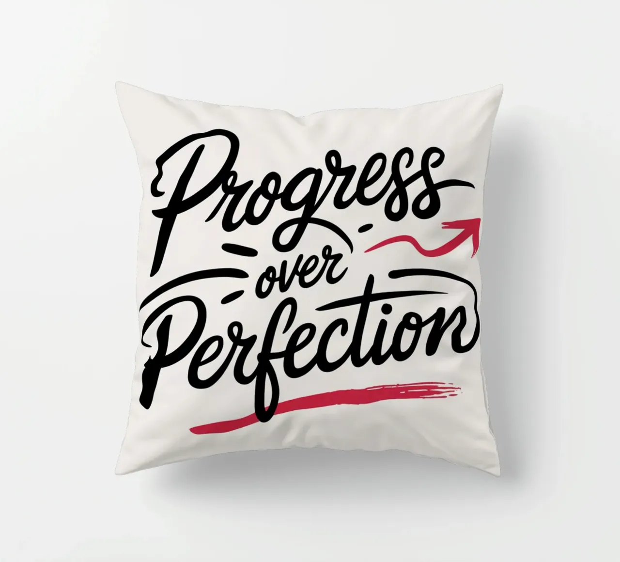 Il progresso al posto della perfezione cuscino da logic