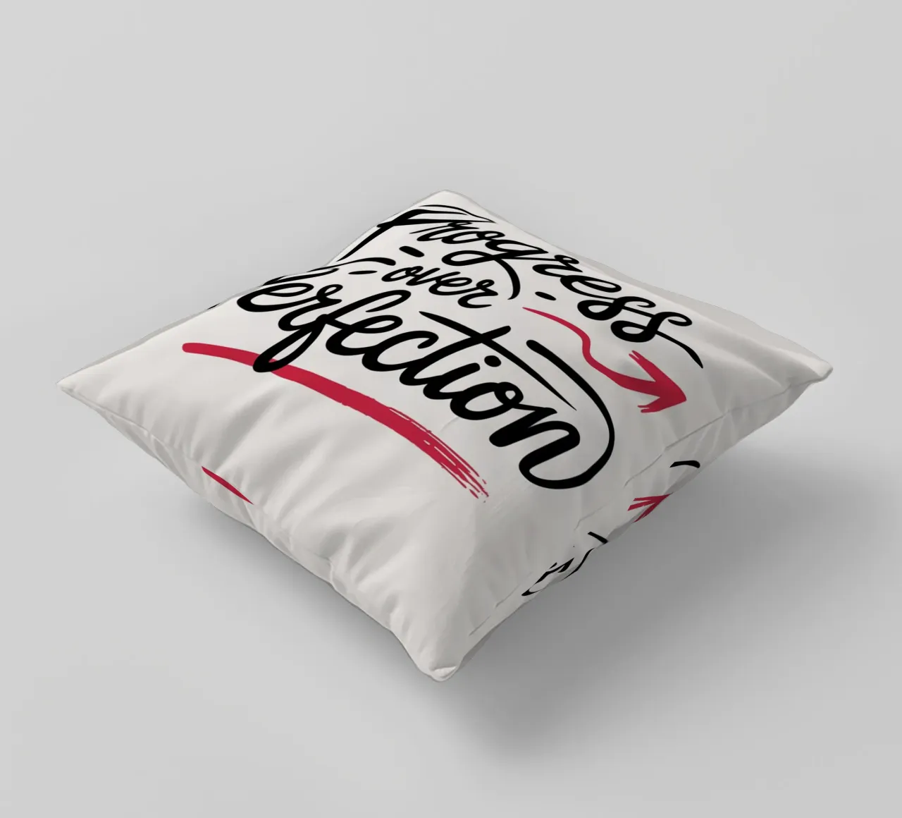 Il progresso al posto della perfezione cuscino da logic