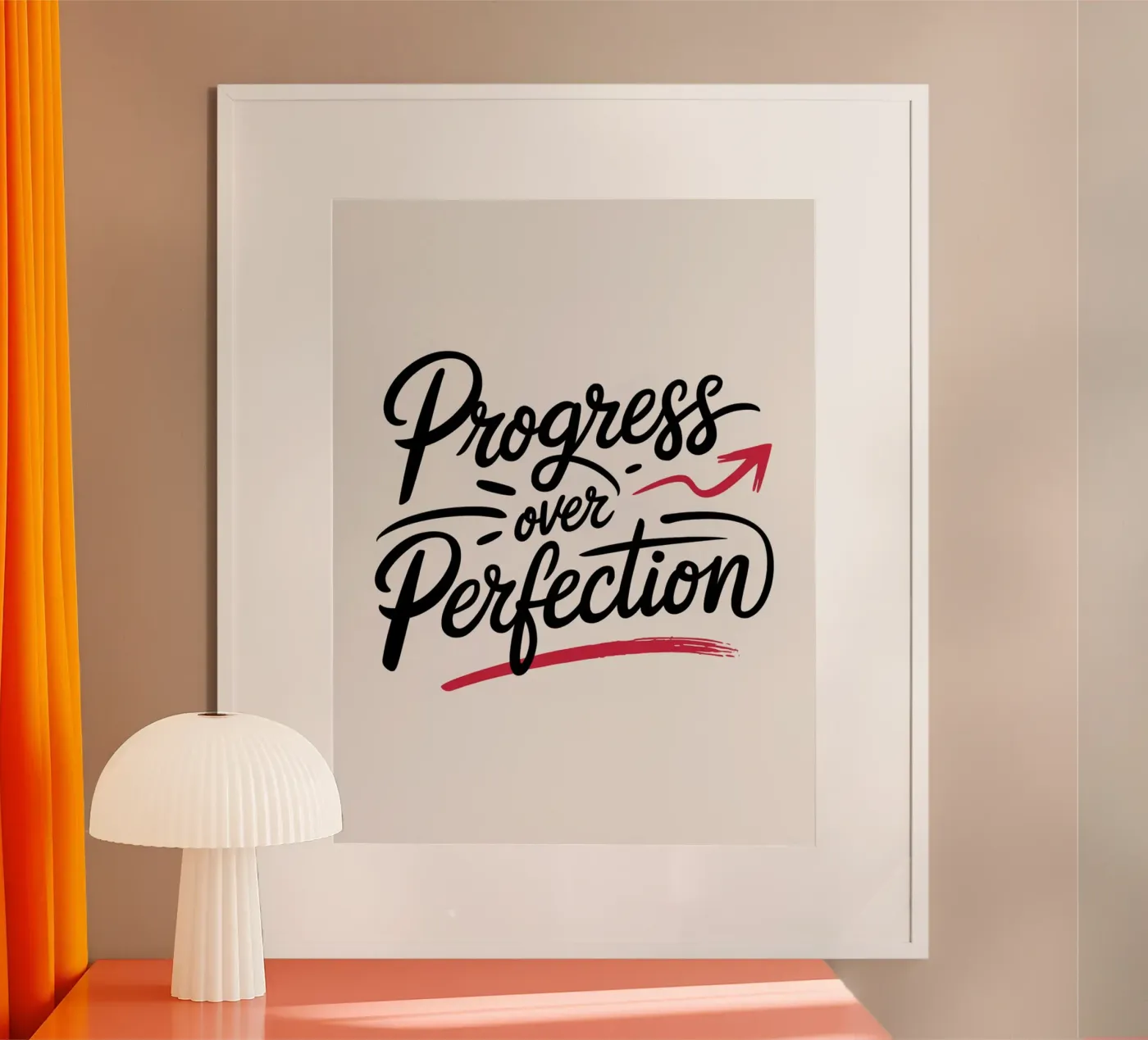 Le progrès plutôt que la perfection poster de logic