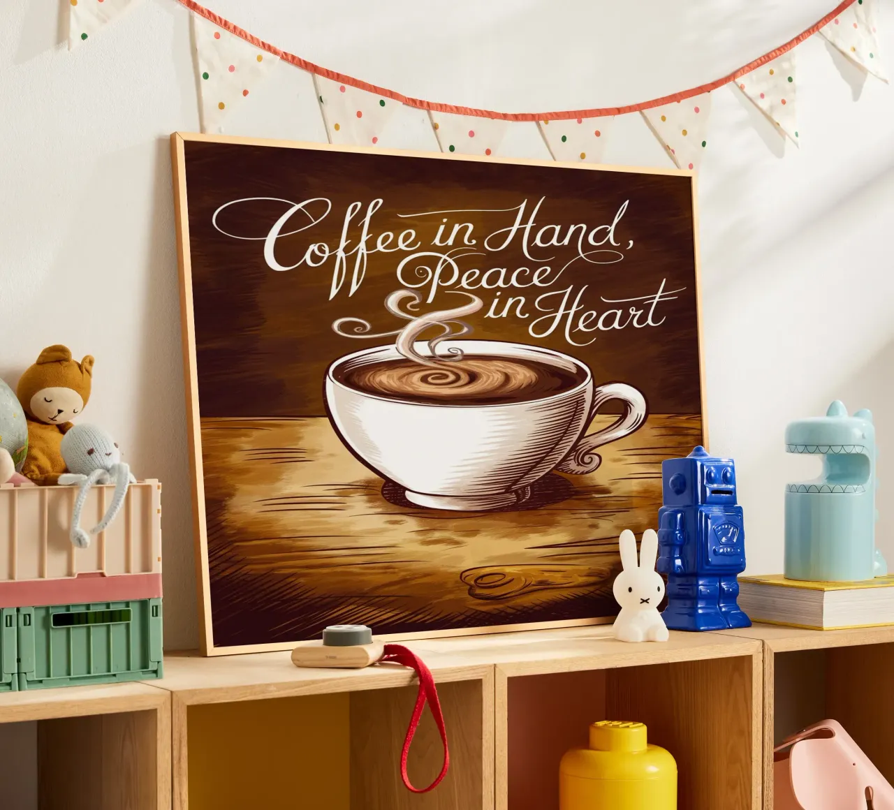 Caffè in mano, pace nel cuore carta hahnemühle da logic