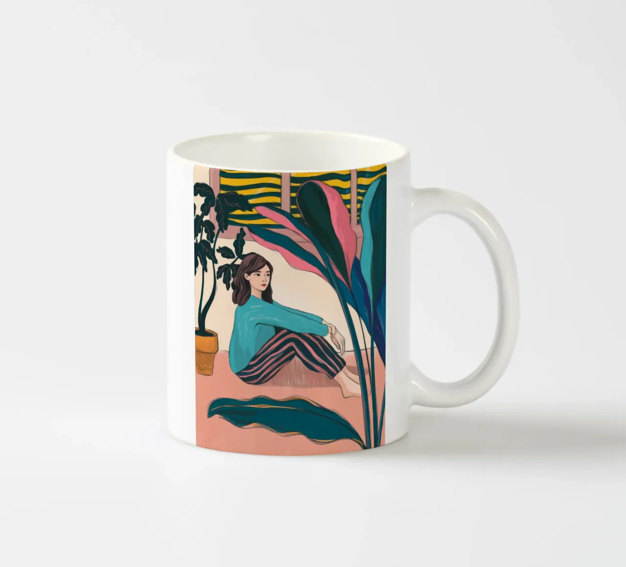 Contemplazione tranquilla tazza in ceramica da Artie Shifa