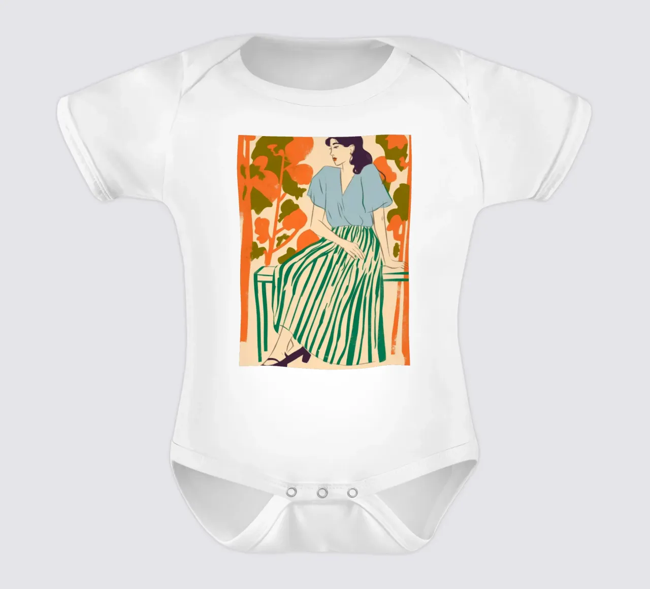 Garden Rest Kurzarm Babybody von Artie Shifa