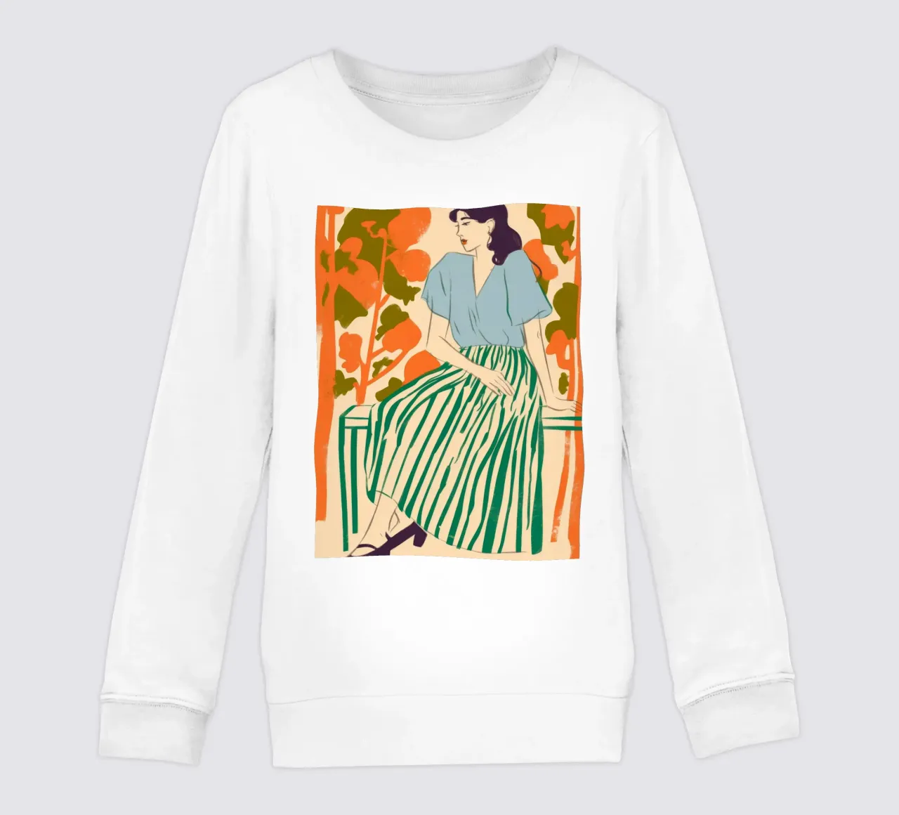 Garden Rest kids sweatshirt by Artie Shifa