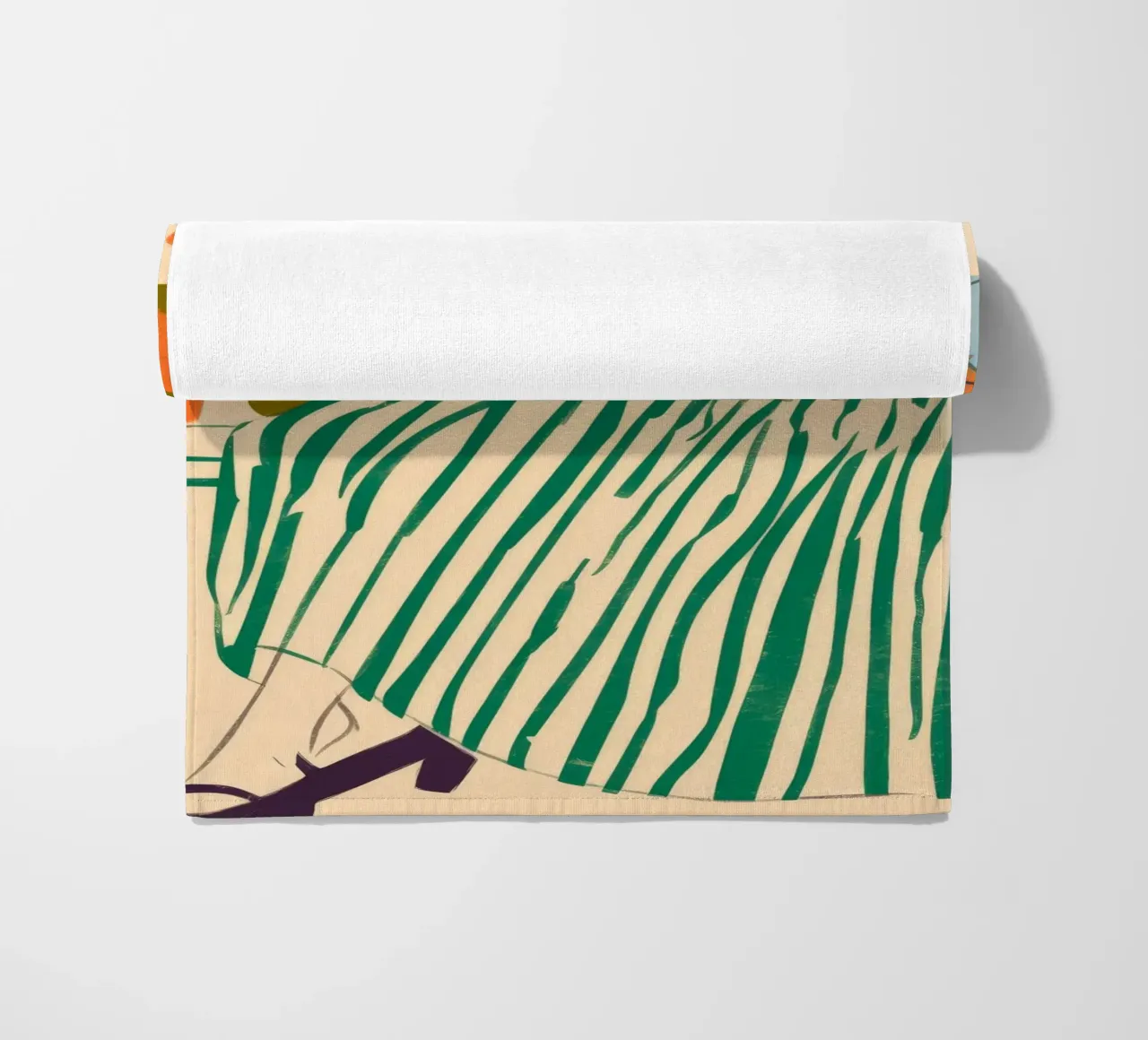 Garden Rest beach towel by Artie Shifa