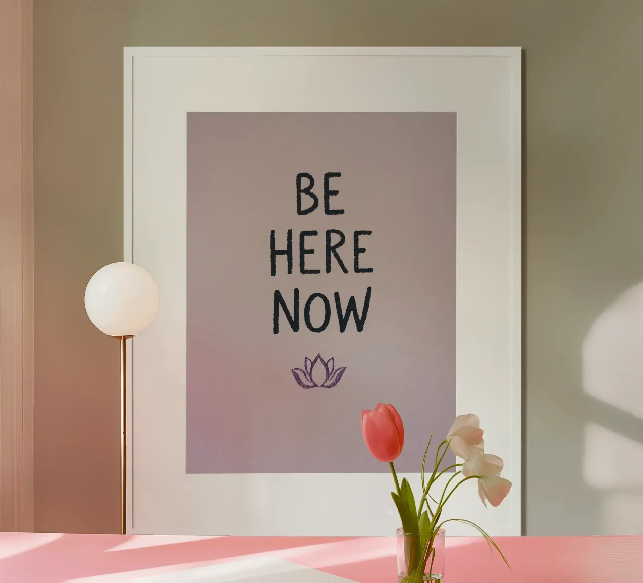Be Here Now poster by logic