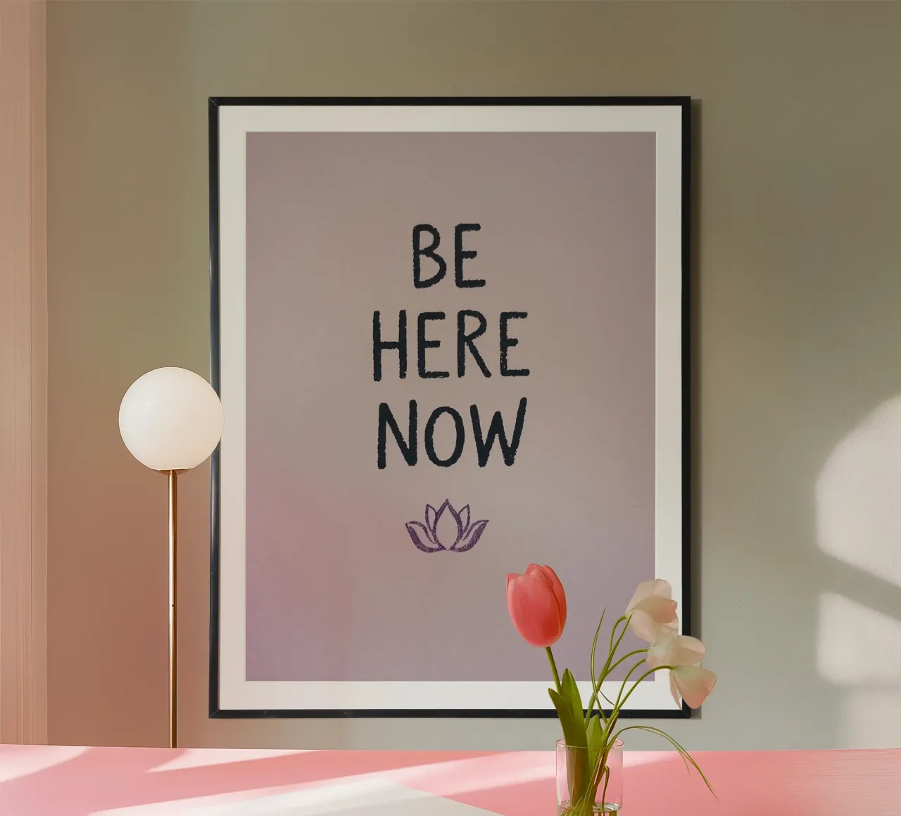 Be Here Now poster by logic