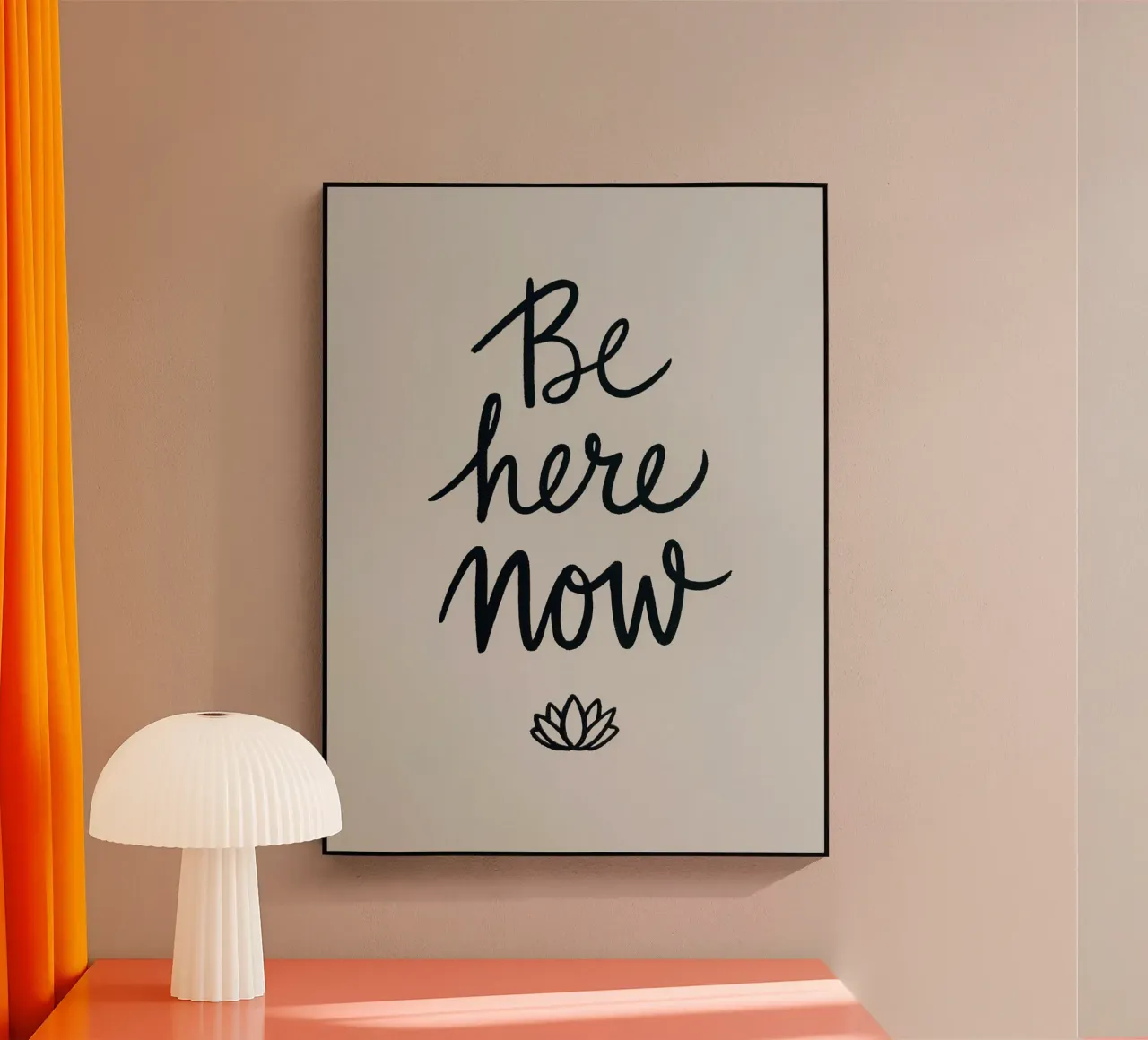 Essere qui ora plexiglass da logic