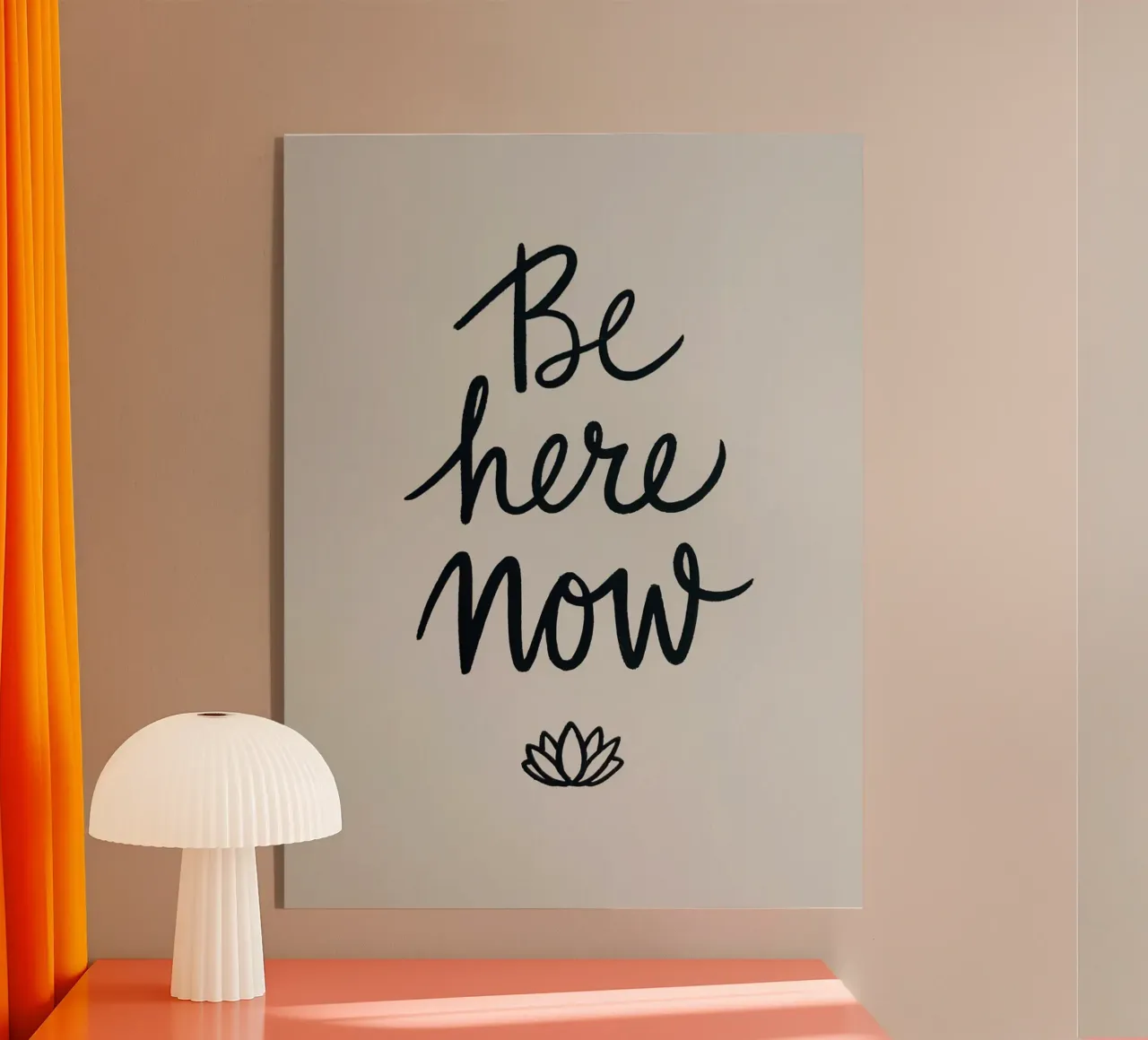 Essere qui ora plexiglass da logic