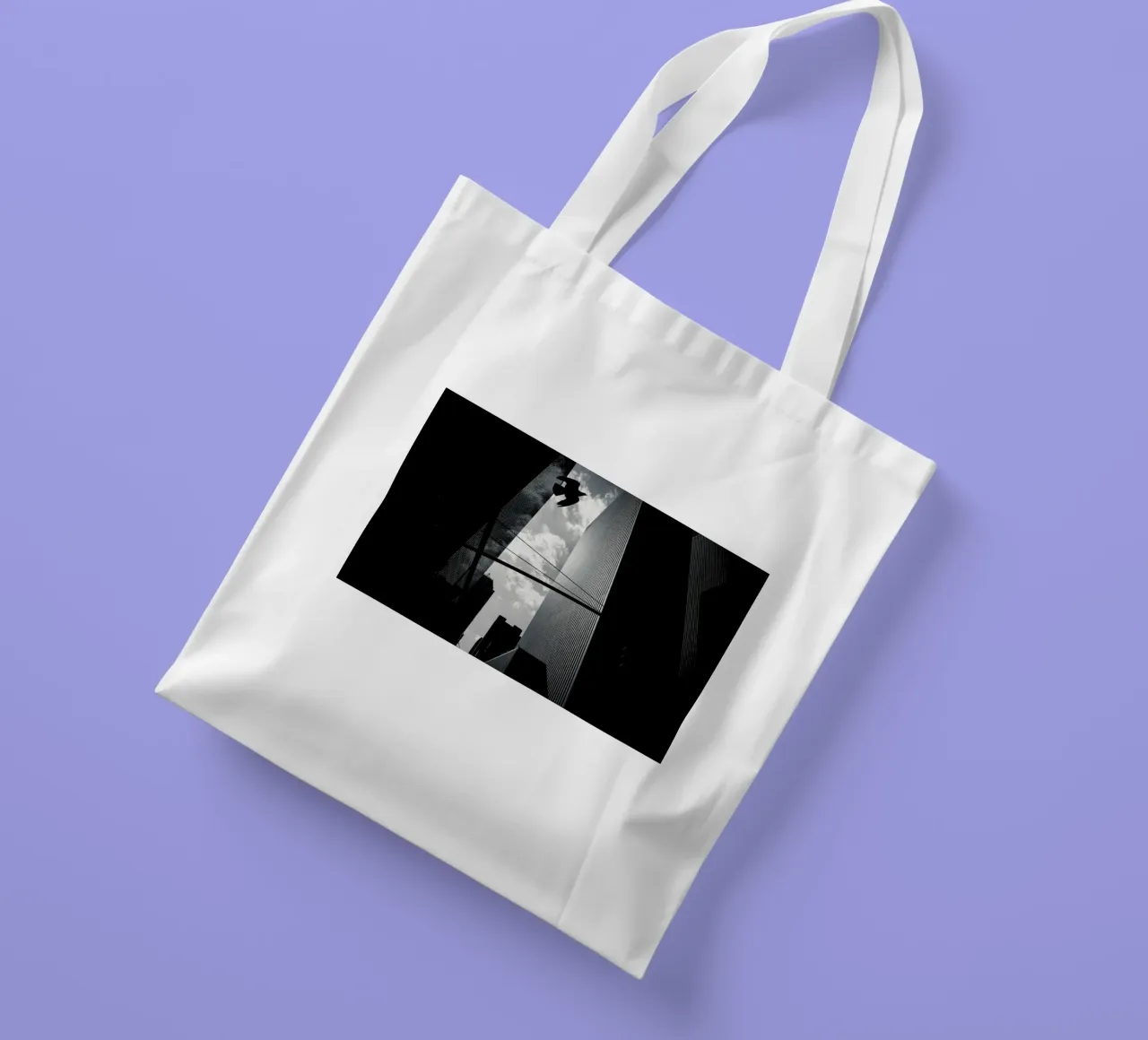 Bird in New York borsa in juta da Flo Klein