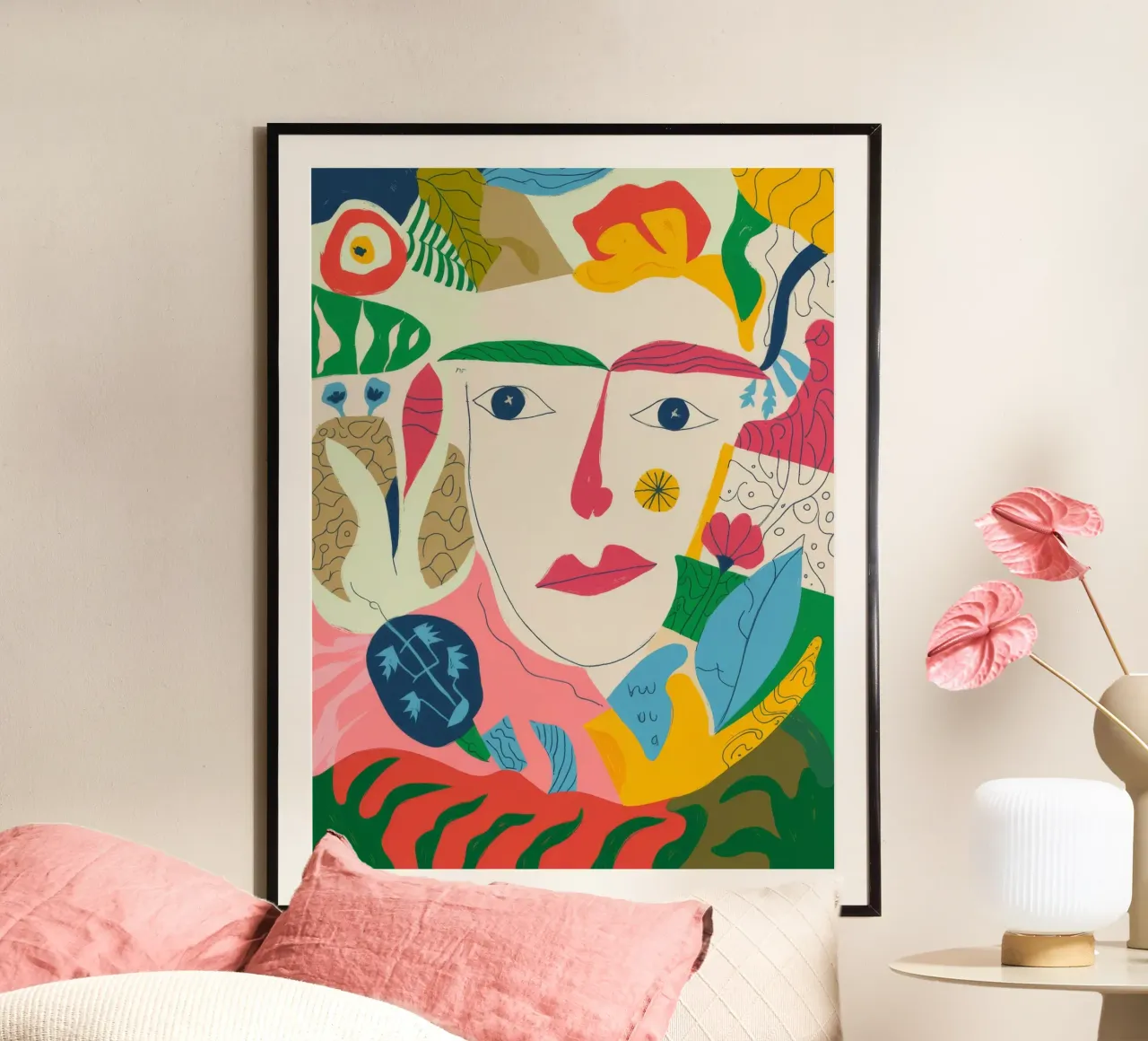 Natura astratta poster con telaio in plastica da Artie Shifa