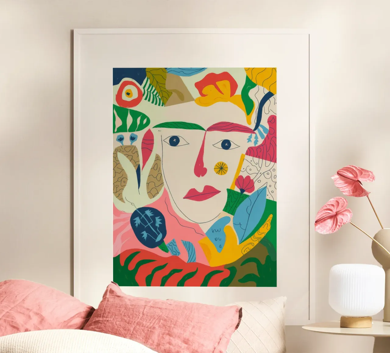 Natura astratta poster con telaio in plastica da Artie Shifa
