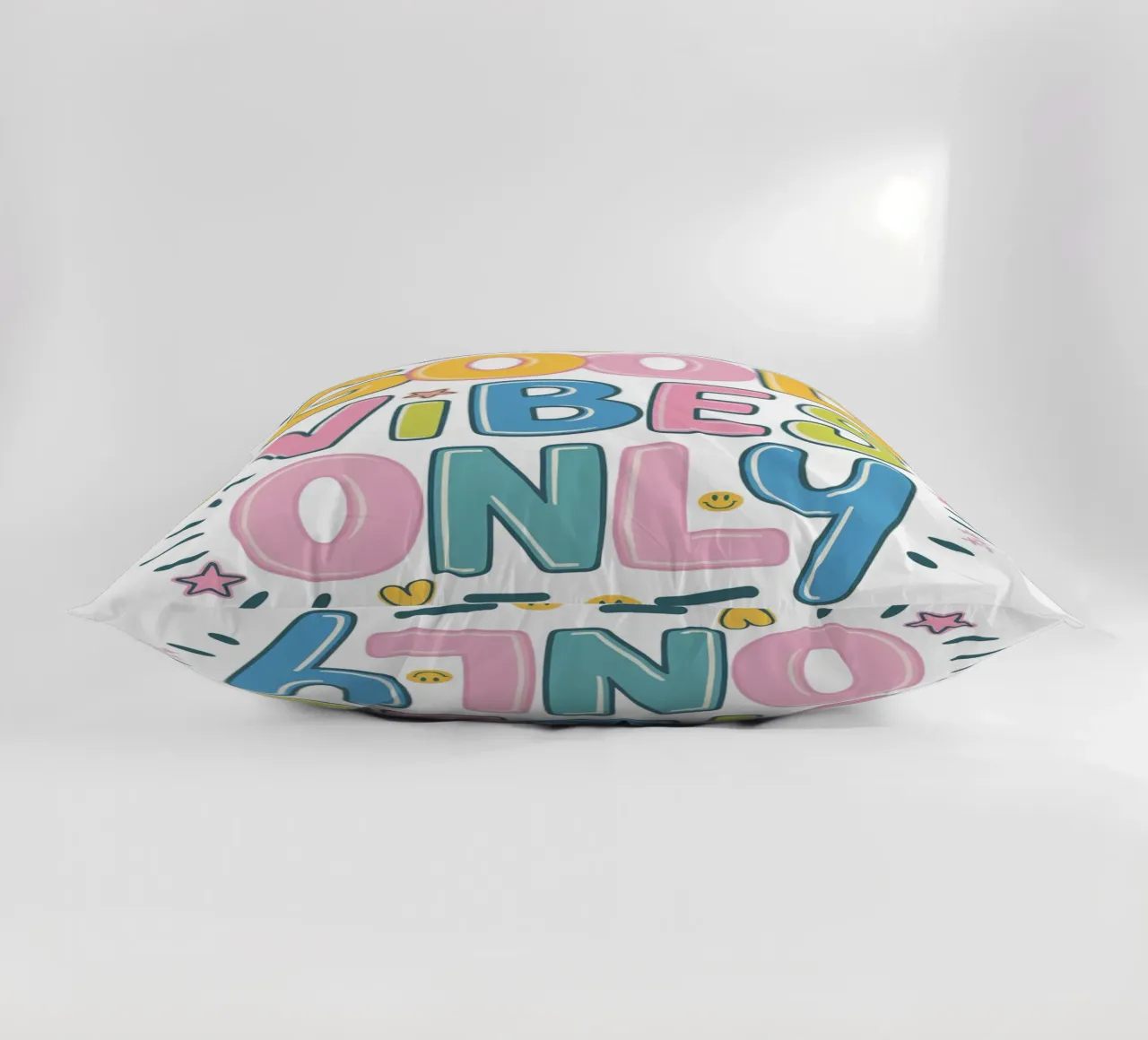 Good Vibes Only decorative cushion by logic