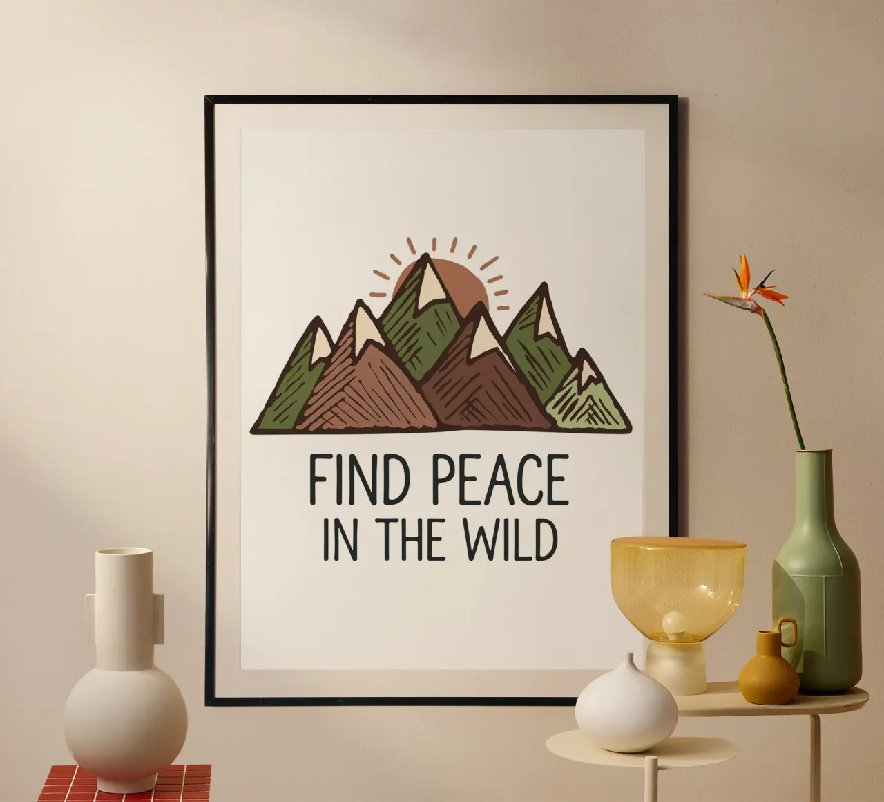 Find Peace in the Wild hahnemühle by logic