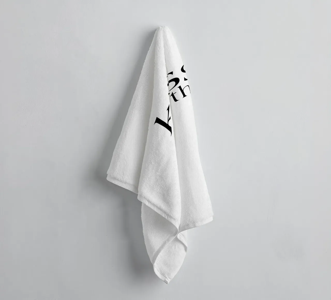 Kiss The Chef Simple Minimalist Elegant Typography towel by YV TYPOGRAPHY