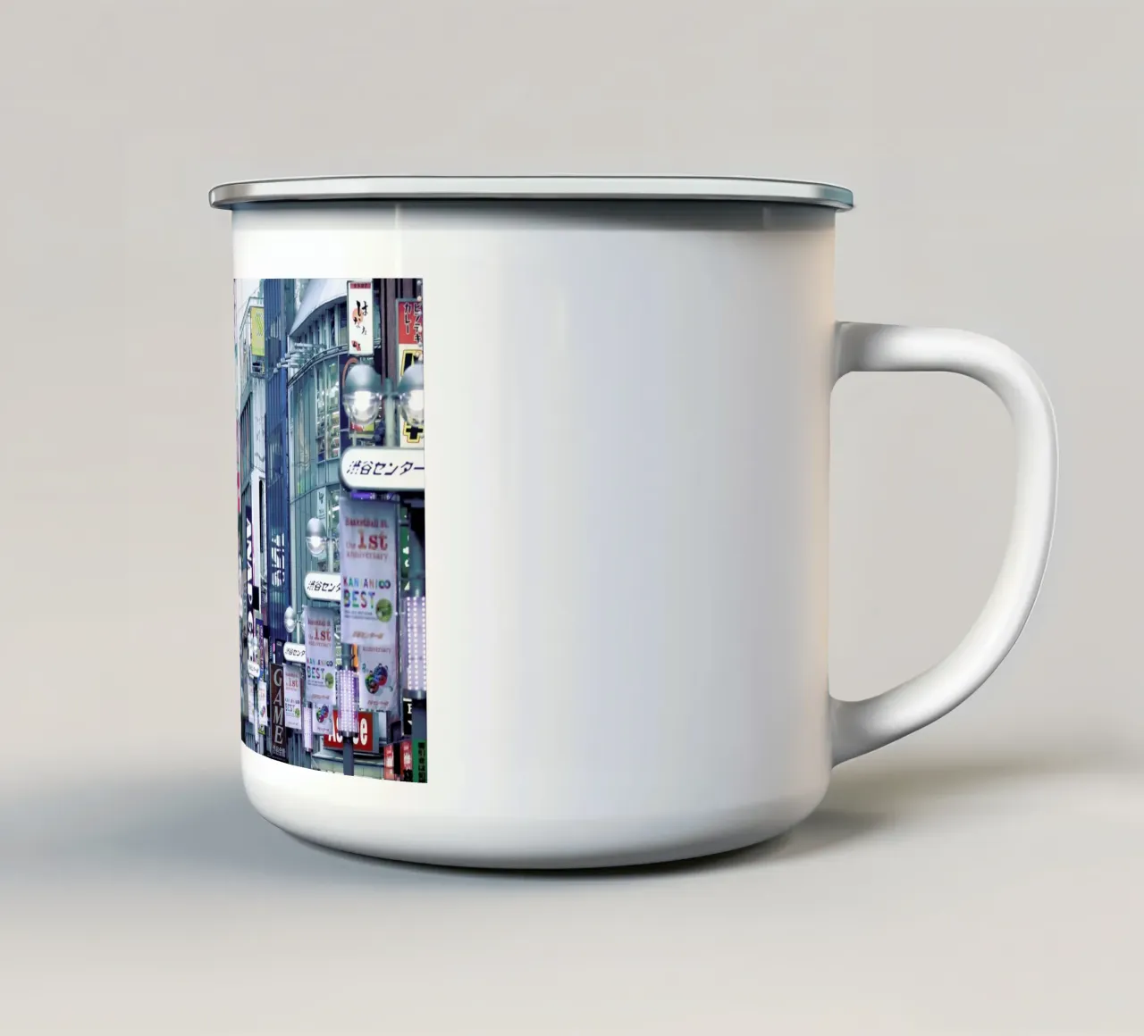 Tokyo tazza in smalto da Flo Klein
