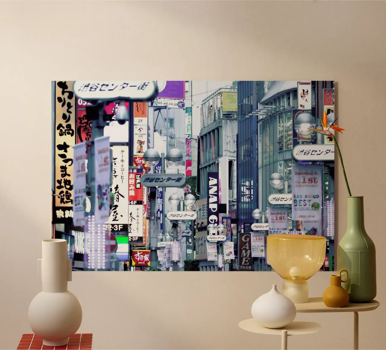 Tokyo acrylic glass by Flo Klein