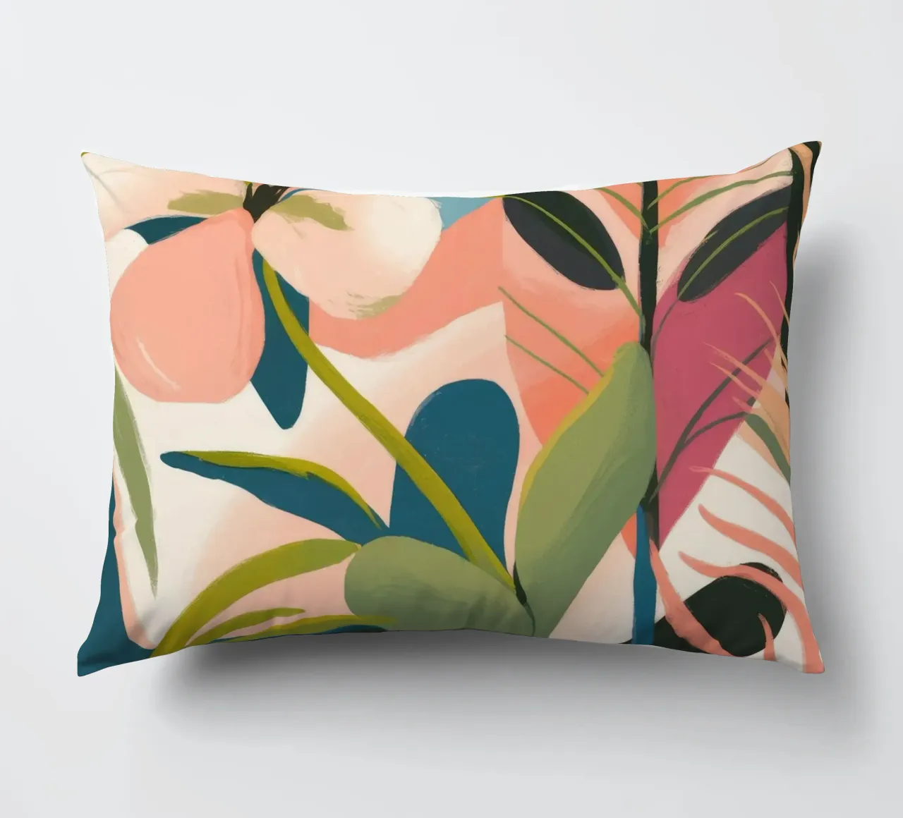 Tropical Dreamscape decorative cushion by Artie Shifa