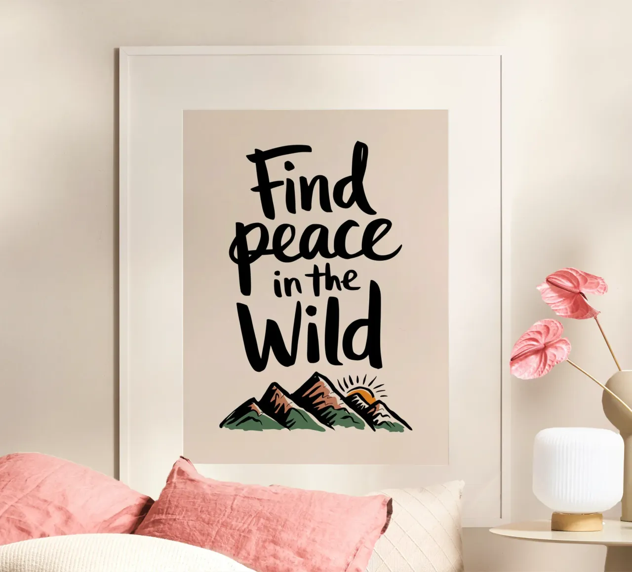 Find Peace in the Wild hahnemühle by logic