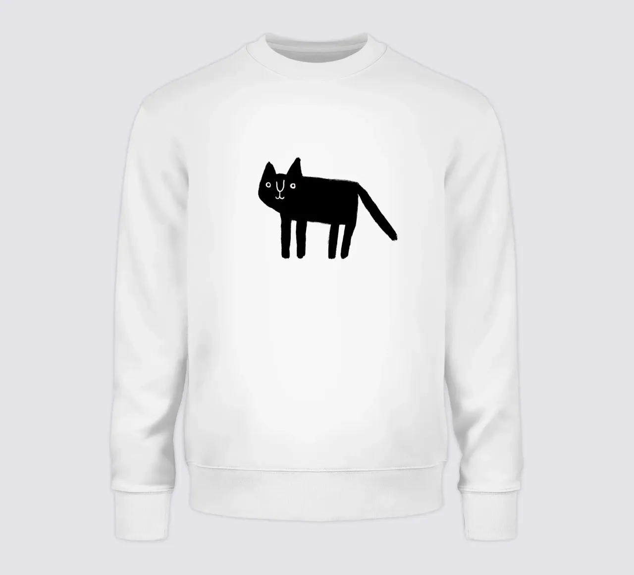 Gatto nero n. 1 felpa da bueronoull