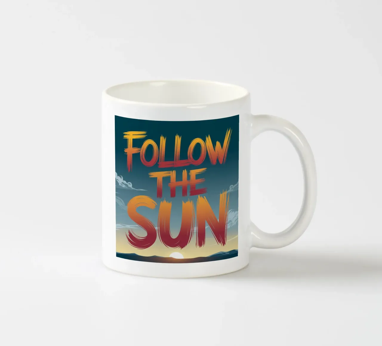 Seguire il sole tazza in ceramica da logic