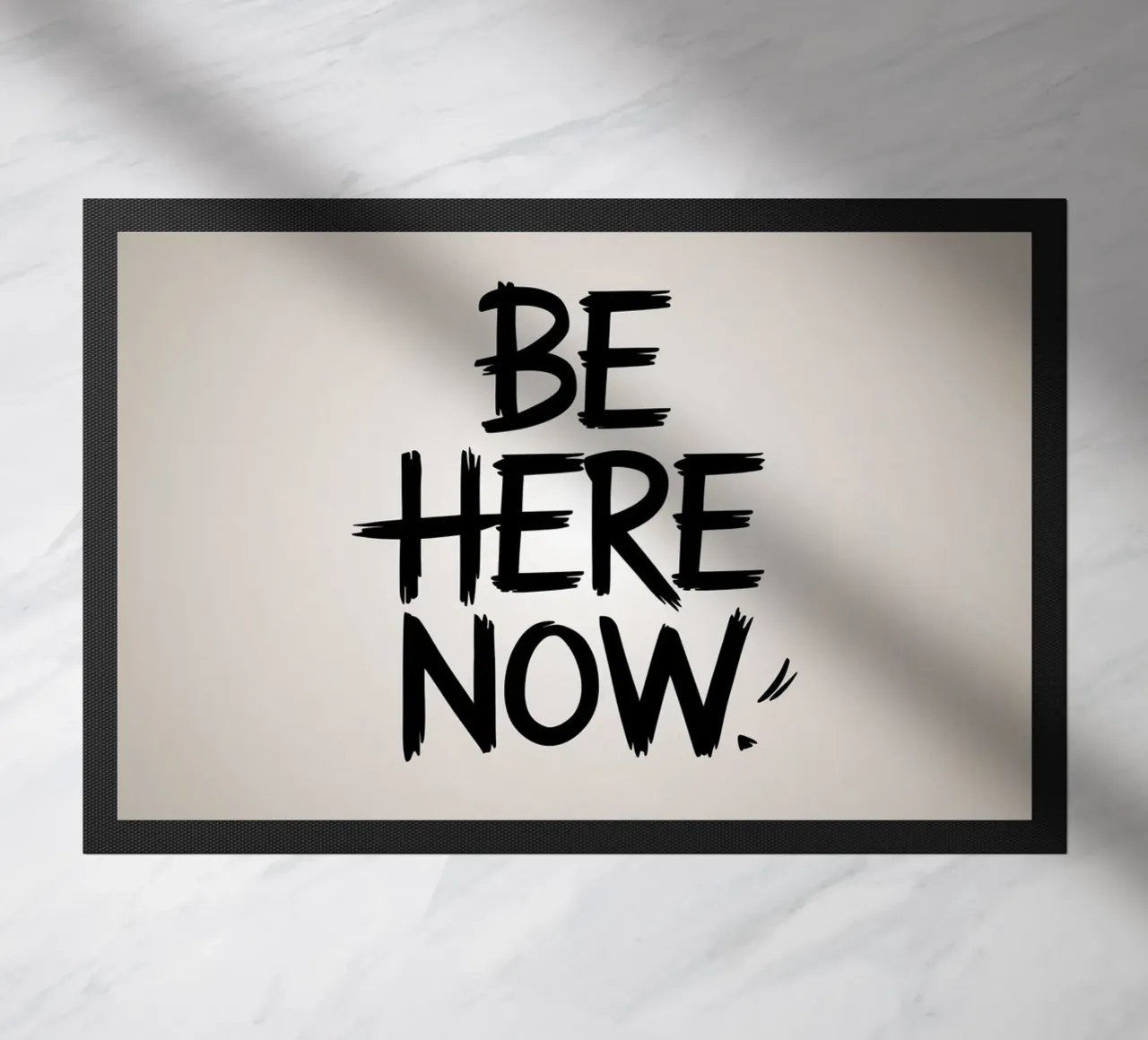 Be Here Now doormat by logic