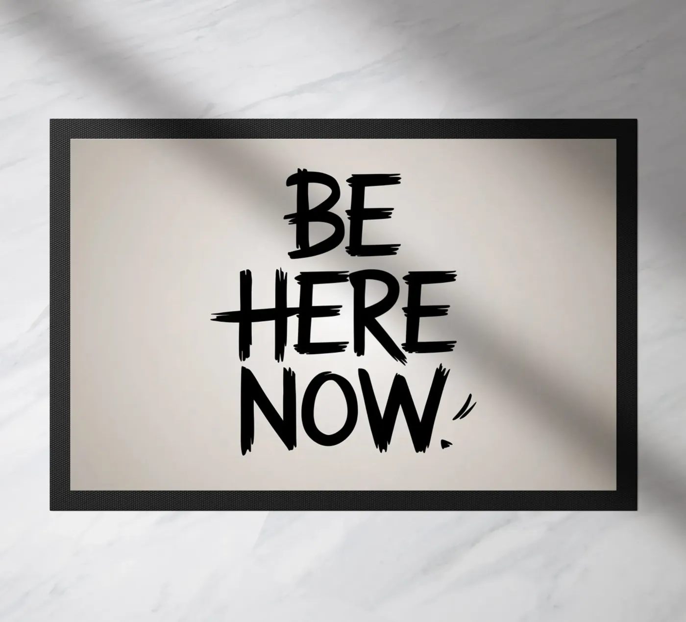 Be Here Now doormat by logic
