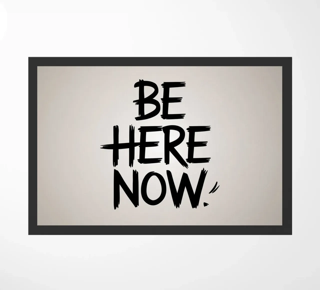 Be Here Now doormat by logic
