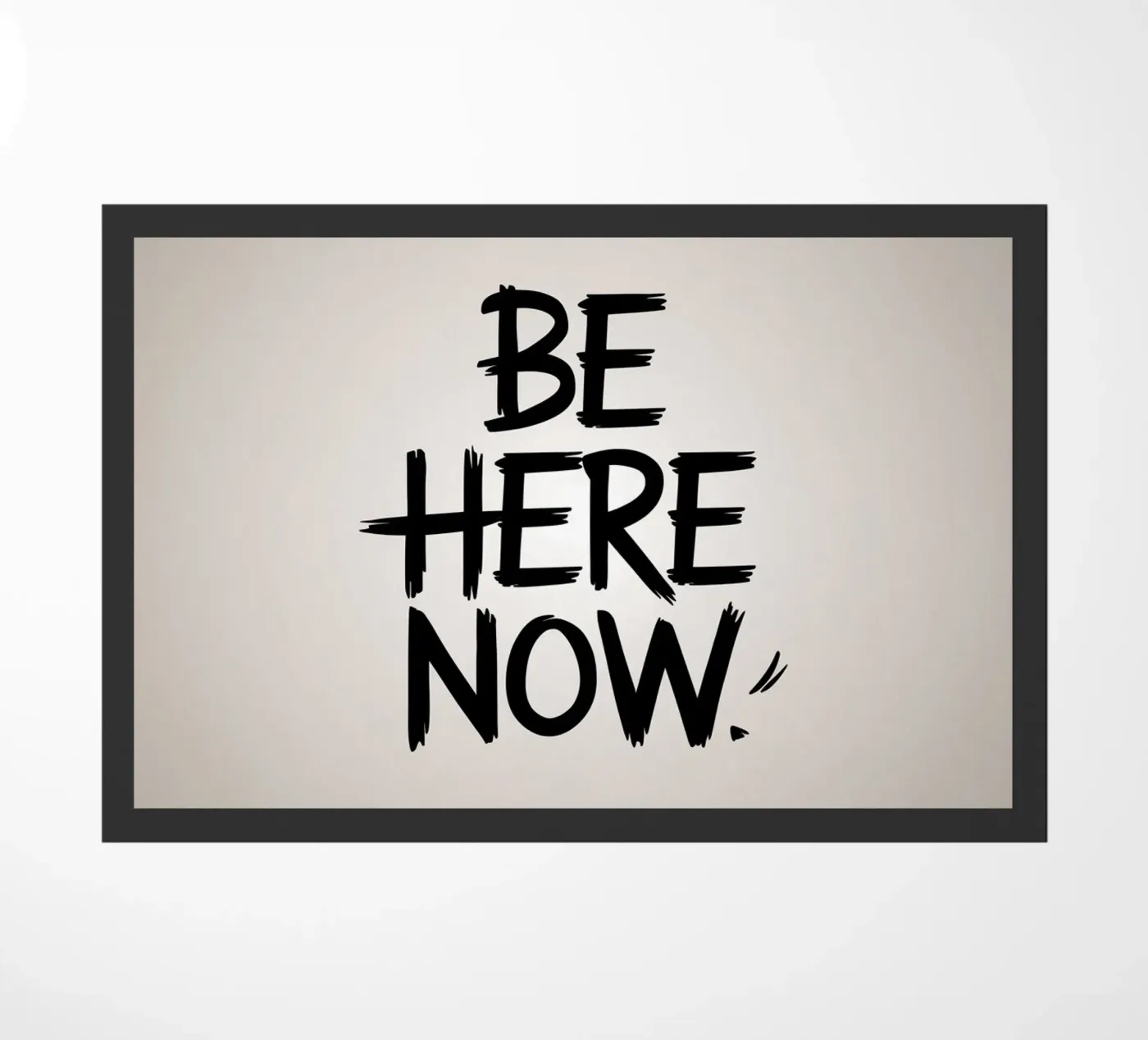 Be Here Now doormat by logic