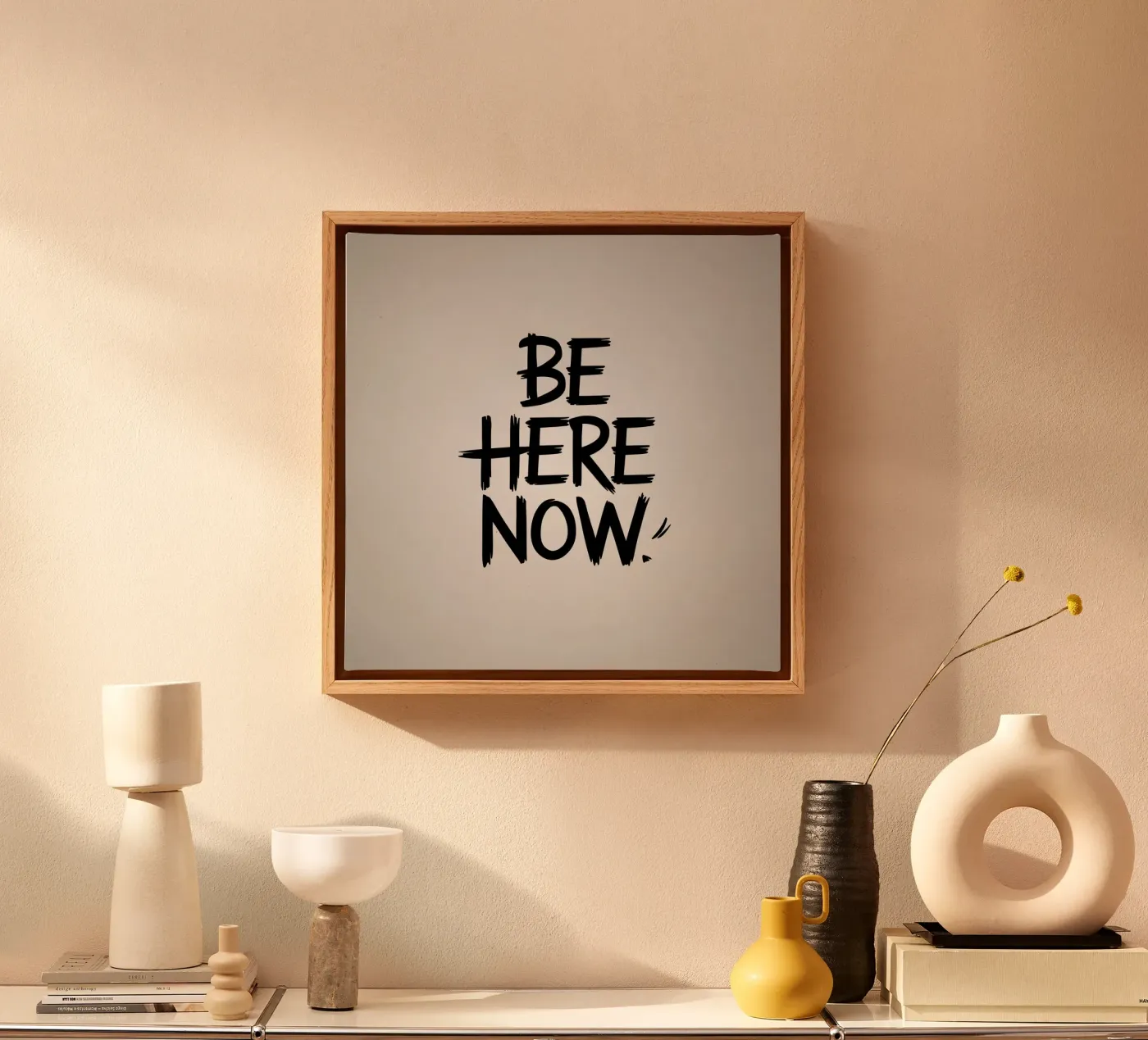 Be Here Now canvas by logic