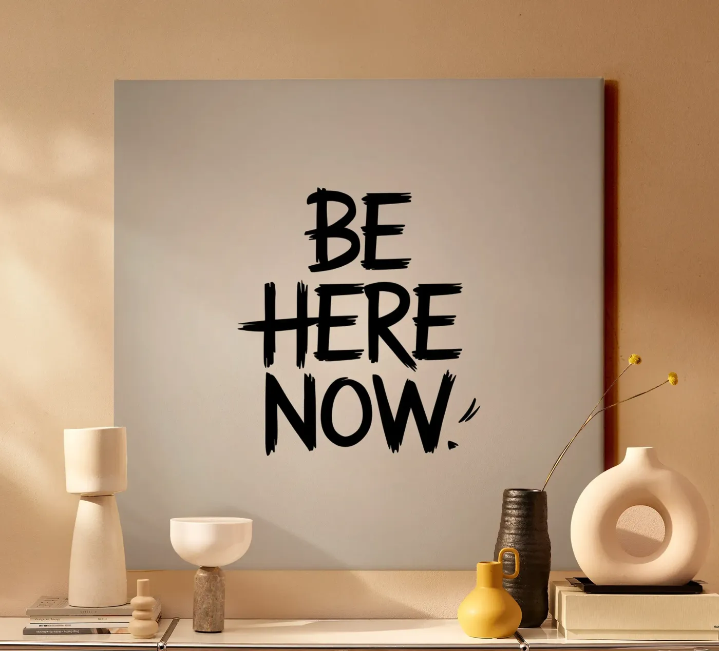 Be Here Now canvas by logic