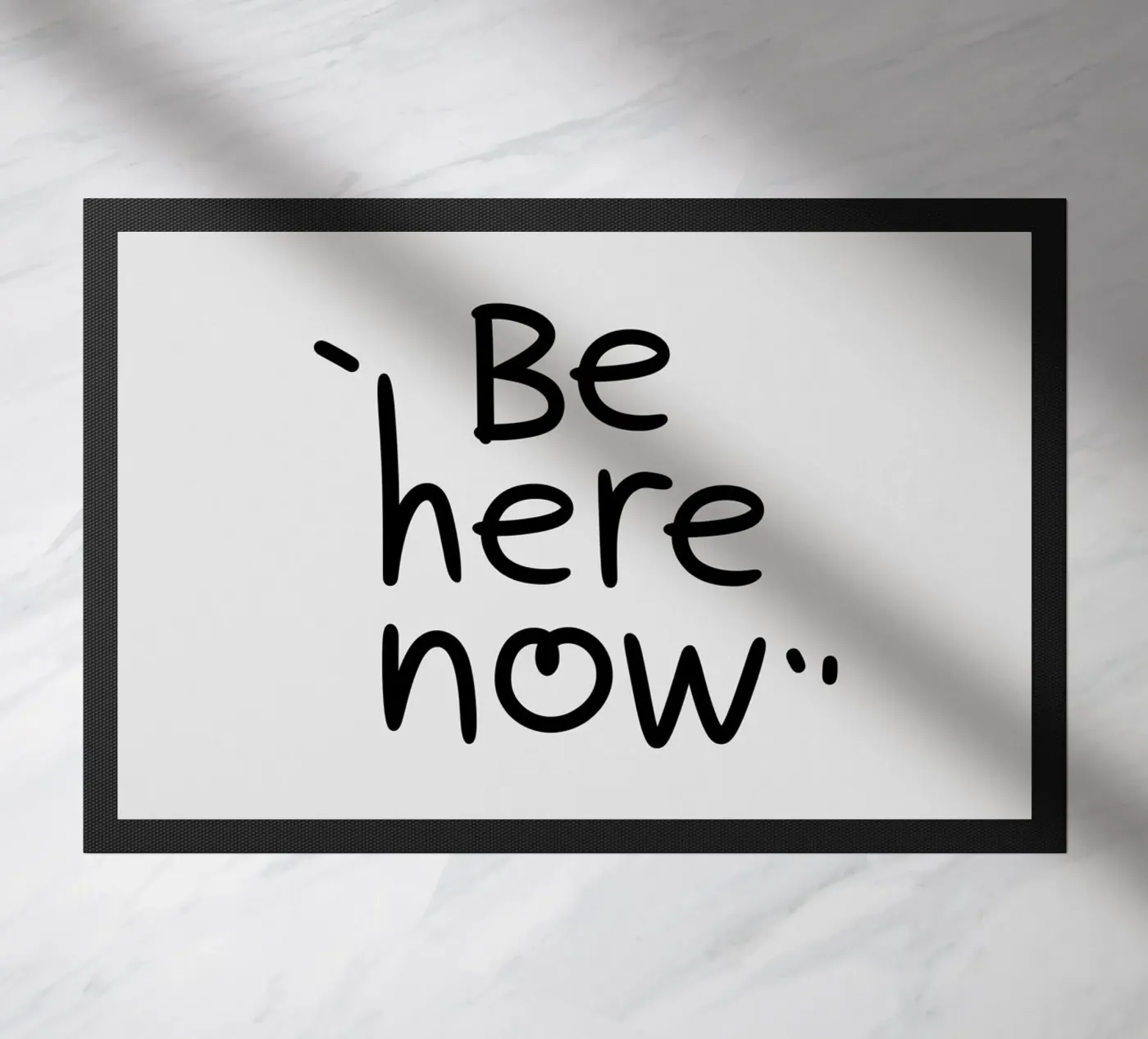Be Here Now doormat by logic