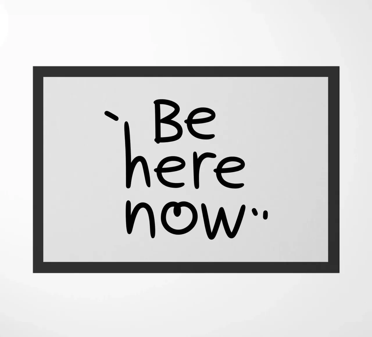 Be Here Now doormat by logic