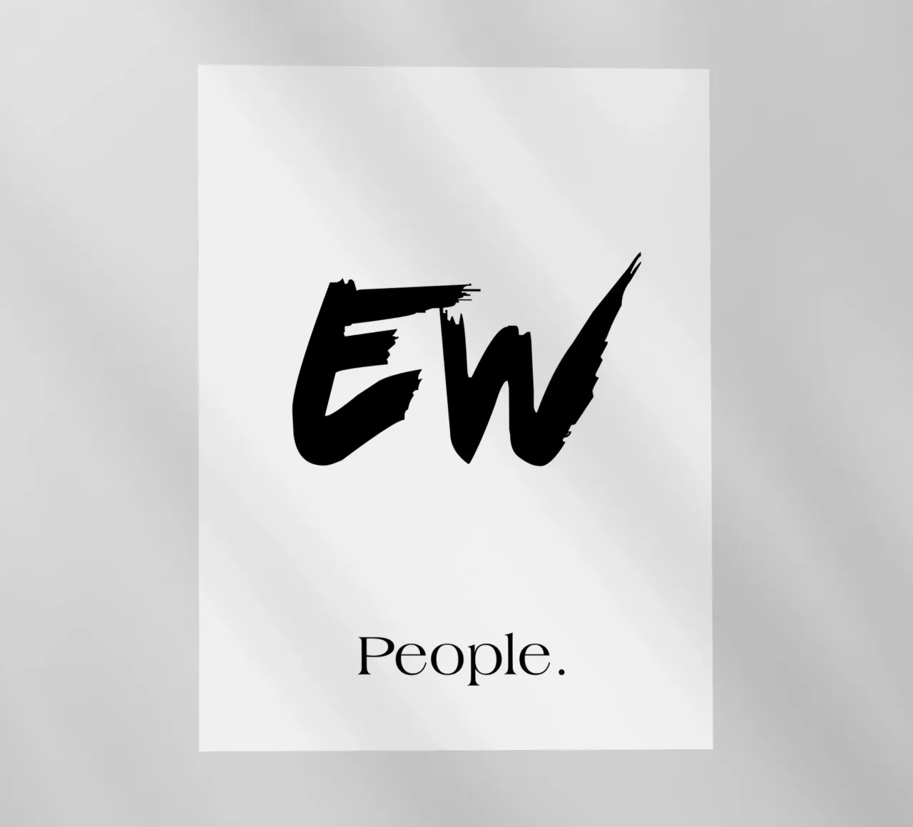 Ew People Tipografia semplice, minimalista ed elegante pellicola backlit da YV TYPOGRAPHY