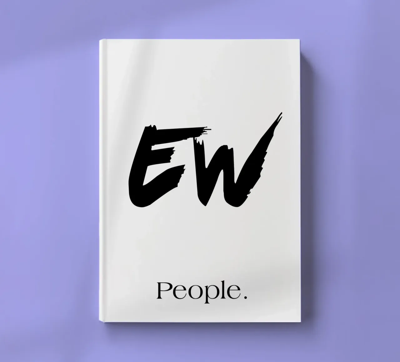 Ew People Simple Minimalist Elegant Typography notebook by YV TYPOGRAPHY